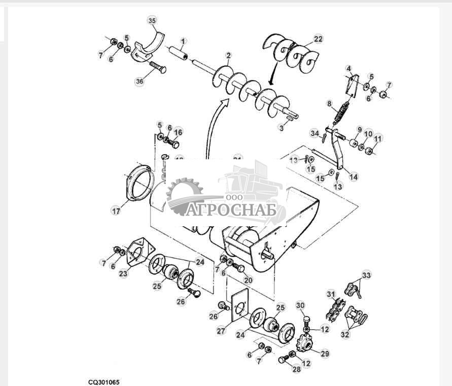 UPPER PART OF TAILINGS ELEVATOR 